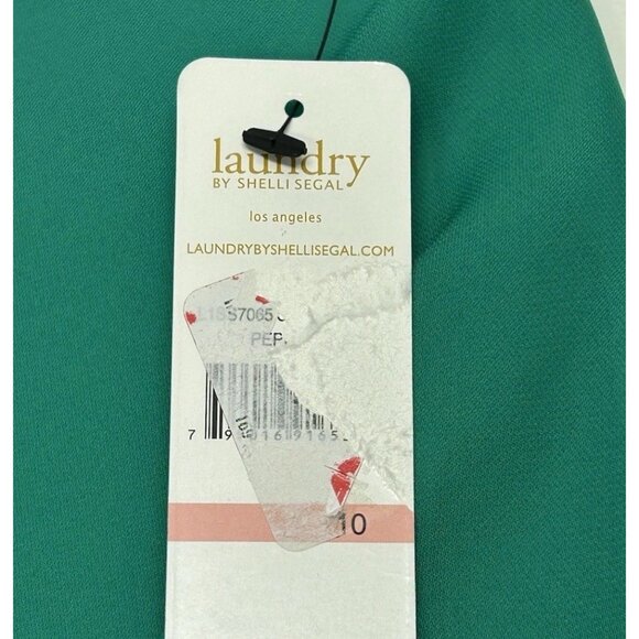 Laundry by Shelli Segal NWT Green Cami Top Women’s Size 10 Blouse Sleeveless - Picture 5 of 10